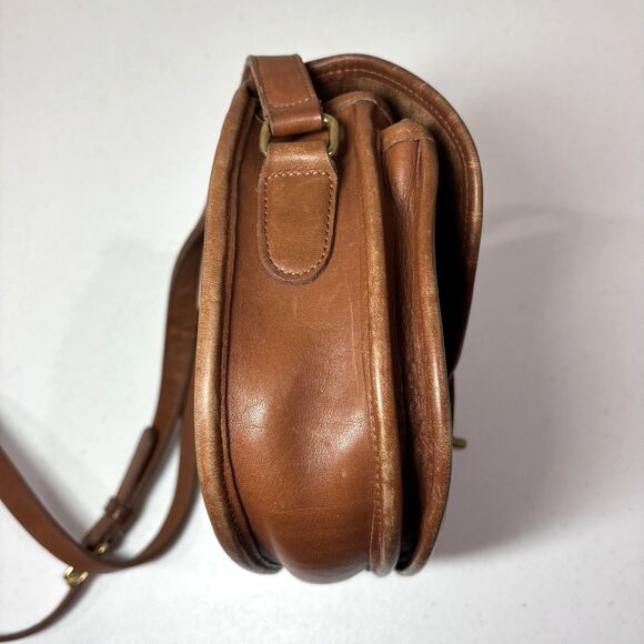 Vintage Coach Prairie 9954 Turnlock Crossbody Bag Brown Leather Satchel Brit 90s - Picture 13 of 16